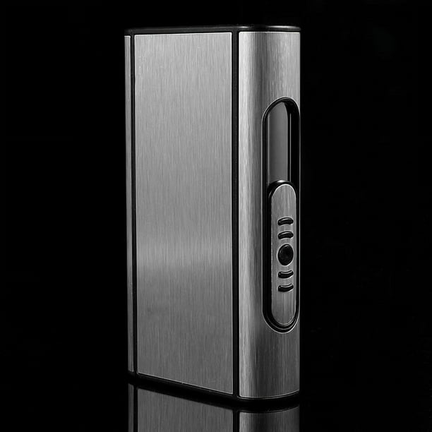 modern cigarette case Cigarette Case Silver Stylish Modern Elegance Portable Automatic Cigarette 10 Box Gifts Dispenser Business Made o