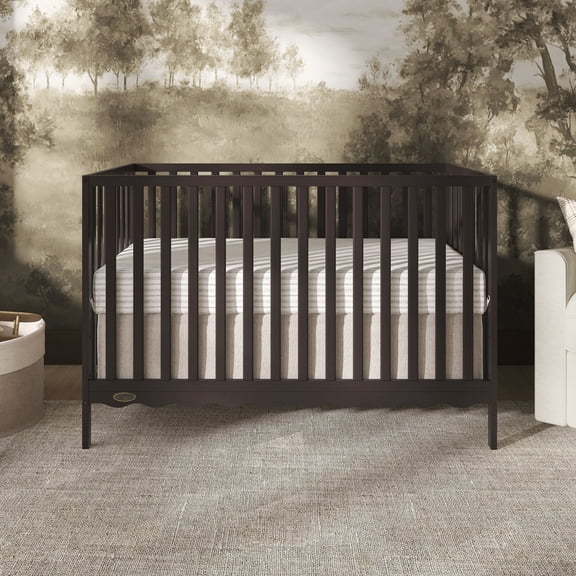 Dream On Me Synergy Wave 5-in-1 Convertible Crib, Chocolate Chip