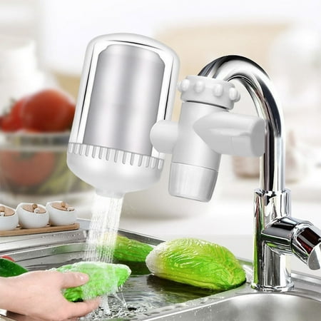 

Naittoop Kitchen Clearance Up to 65% Faucet Mount Filter System Complete Faucet Mount Water Filter System For Tap Water Reduces 99% Of Lmpurities Crisp Great-Tasting Filtered Water Purifier White