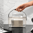 thumbnail image 3 of Caja de pañuelos con asa, organizador de servilletas Rectangular transparente para almacenamiento de baño, cocina y dormitorio de oficina, 3 of 5