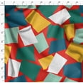 thumbnail image 4 of Soimoi Red Fabric - By the Yard - 42 Inch Wide - Geometric Material - Artistic and Modern Patterns for Various Uses Printed Fabric, 4 of 6
