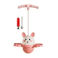 thumbnail image 1 of Pogo con mango, bola de Pogo para niños, con bomba de bola, palo de Pogo, pelota que rebota para juego, juguete, ejercicio, capacidad de equilibrio, rosa, 1 of 8