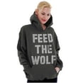 thumbnail image 4 of Feed The Wolf Sarcastic Hangry Gym Hoodie Sweatshirt Women Men Brisco Brands 2X, 4 of 6