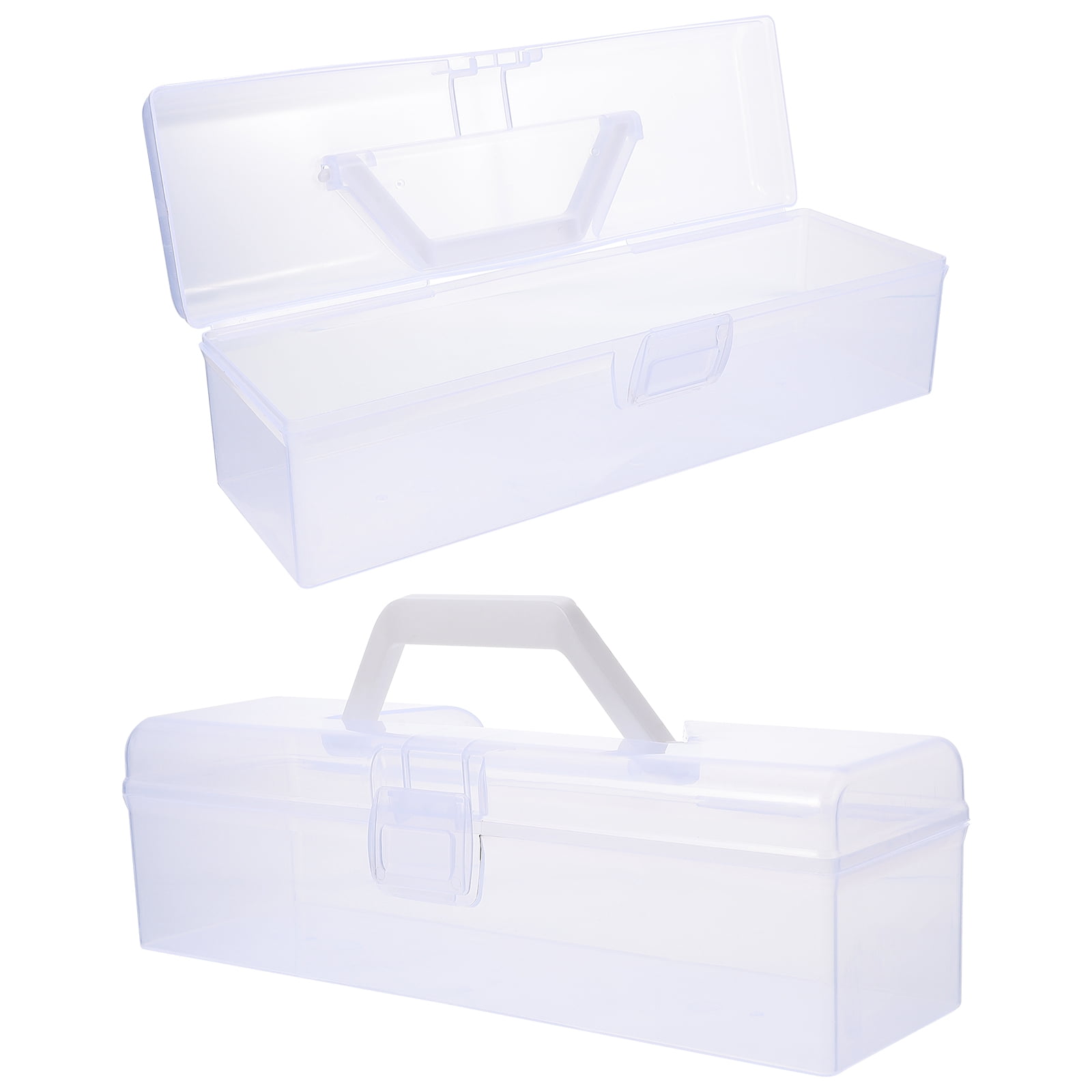 CHICHUMID 2Pcs Clear Tool Case For Painting Tools Storage Box Transparent