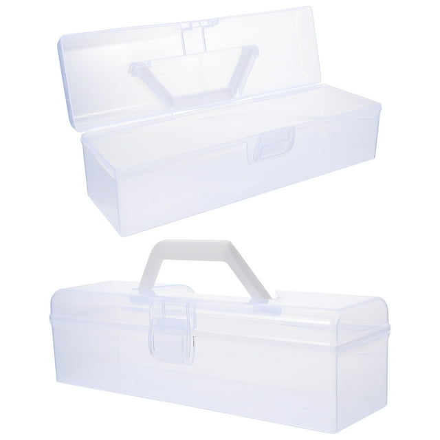 MasteelfCA 2 Pcs Transparent Painting Tools Storage Box Calligraphy Tools Packaging Box