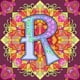 thumbnail image 1 of (B7491) Serie Pintura Y Caligrafía Con Letra R Mandala Diamante Resina 30*30CM, 1 of 9