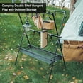 thumbnail image 4 of Camping Hanging Rack, Double Layer Portable Camping Hanging Rack  for Hiking, 4 of 8