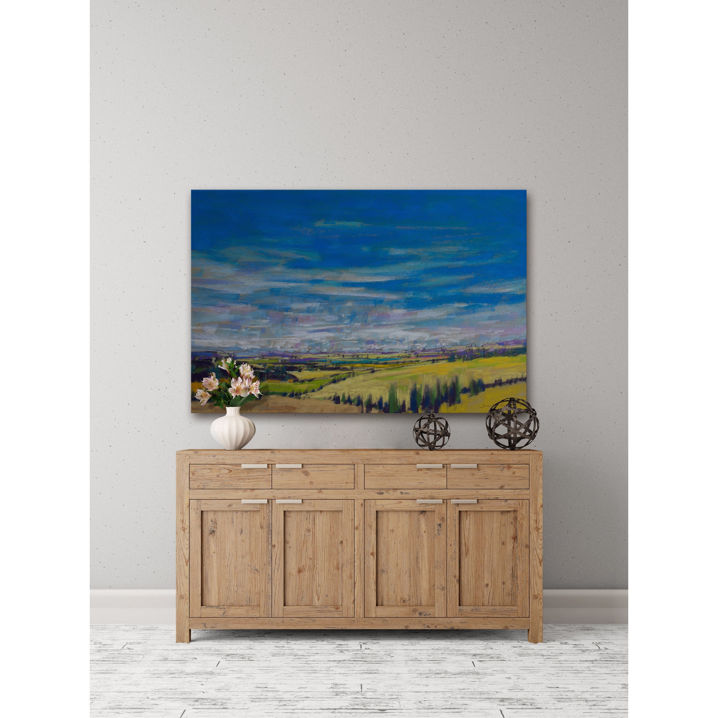 "Bend in the River" Painting Print on Wrapped Canvas