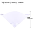 thumbnail image 4 of Uxcell 60Pcs 120um 170mmx130mm Cone Paint Screen Funnel Nylon Mesh Paper Paint Strainer, 4 of 6