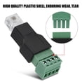 thumbnail image 4 of Terminal De Tornillo RJ11 RJ11 6P4C Masculino A 4 Pin El Adaptador Del Conector Del Terminal Del Tornillo Con Anti-Interferencia Blindada Para Los Cubos De Módem, 4 of 7