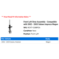 thumbnail image 2 of Front Left Strut Assembly - Compatible with 2002 - 2003 Subaru Impreza Wagon, 2 of 2
