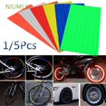 thumbnail image 2 of NIUMLK 1/5Pcs Bicycle Wheel Rim Reflective Stickers Car Motorcycle Waterproof Fluorescent Decal, 2 of 4