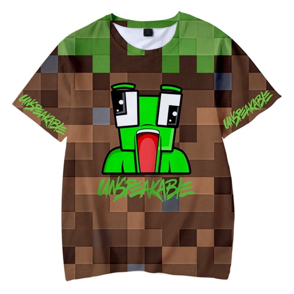 Boys Girls Youtuber Fire Nation Gamer Flame Unspeakable T-Shirt for Kids