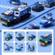 thumbnail image 4 of 147 Uds 6 en 1 serie de policía de ciudad modelo de coche bloques de construcción de partículas pequeñas montaje niños ladrillos rompecabezas juguetes regalo,8612-6, 4 of 7