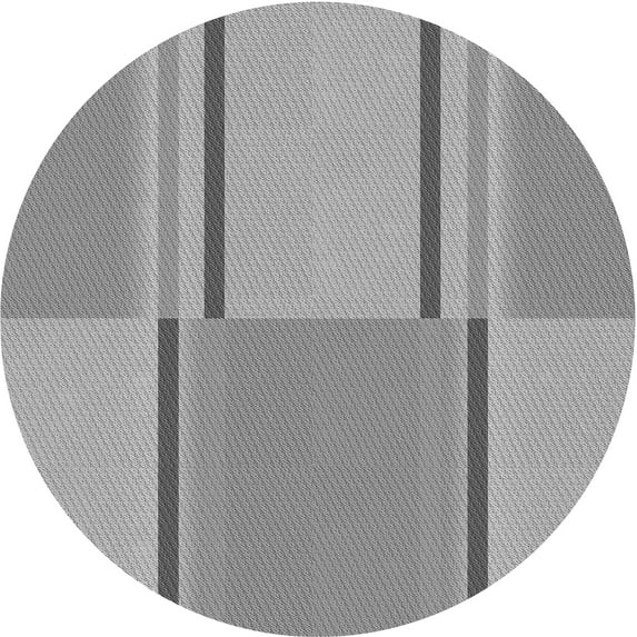 Ahgly Company Indoor Round Patterned Gray Cloud Gray Area Rugs, 8' Round