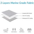 thumbnail image 2 of Waterproof Heavy Duty 210d Boat Cover Trailerable Fishing Ski Bass V-hull, 2 of 5
