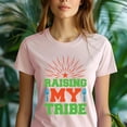 thumbnail image 5 of Raising My Tribe T-Shirt – Bold Family Graphic Tee with Starburst Design, Gold, Size S, 5 of 6