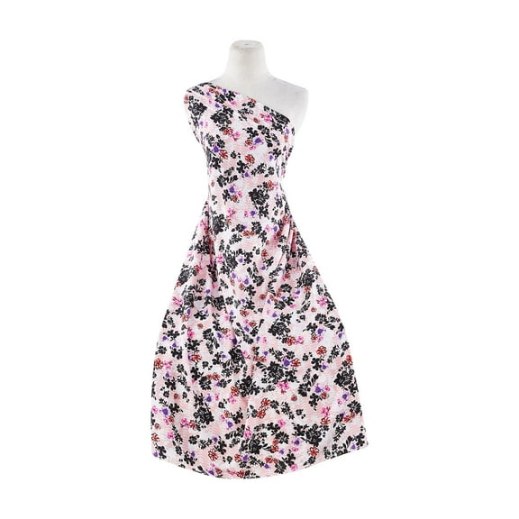 Zelouf Print On Challis , Sewing, DIY, Crafts Fabric by the Yard, 863 Apricot/lilac, 3 Yard