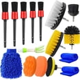 thumbnail image 1 of Car Detailing Kit, 16Pcs Comprehensive Auto Cleaning Set, Including Wire Brush, Car Wash Gloves, Dashboard Mini Brush for Interior & Exterior Care, 1 of 5