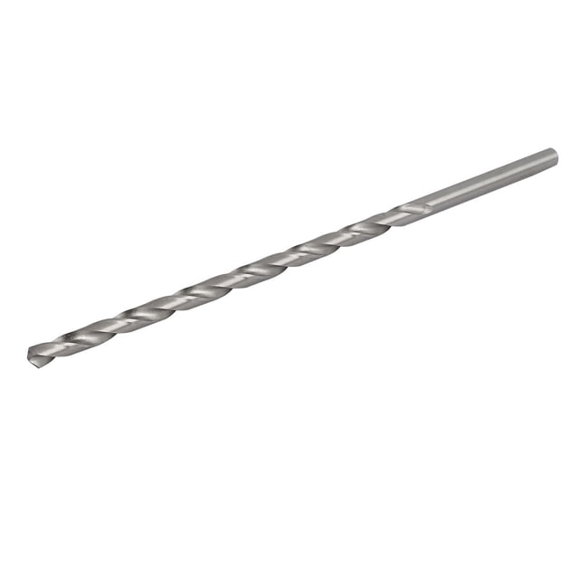 HSS Broca helicoidal 8,5 mm de diámetro de perforación de 250 mm de longitud de vástago redondo tono Plata