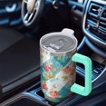 thumbnail image 6 of OBREWU Pioneer Flower Tumbler with Handle and Lid,40oz Pioneer Flower Double Wall Vacuum Insulated Tumbler,Pioneer Flower Cups Gift for Women and Men, 6 of 7