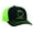 Black Crown, Neon Green Mesh, Neon Green Embroidery, variant on Georgia Peach Trucker Hat-Black Cap with White Mesh and White Embroidery