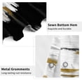 thumbnail image 3 of Abstract Shower Curtain, Black White Ombre Pattern Modern Vintage Minimalism Bath Curtain Waterproof Fabric with Hooks for Home Decor, 72Wx78H, 3 of 6