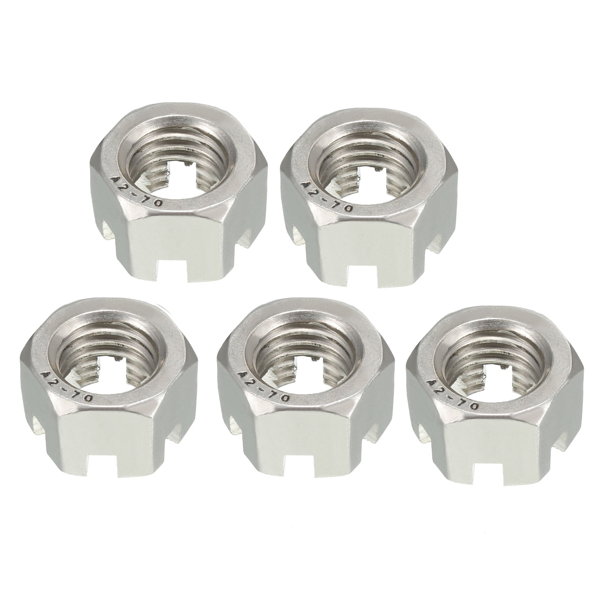uxcell M14 x 2mm Nylon Insert Hex Lock Nuts Pack of 5 304 Stainless Steel Plain Finish uxcell M14 x 2mm Nylon Insert Hex Lock Nuts Pack of 5 304 Stainless Steel Plain Finish