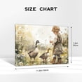 thumbnail image 4 of 8x12 inch Rural Trail Boy & Duck Oil Paintings On Canvas,Farmhouse Yard Decor Canvas Poster,Rustic Cafe,Bar,Home Yard Wall Decor Painting Prints,Retro Boy & Duck Funny Canvas Hanging Picture, 4 of 6