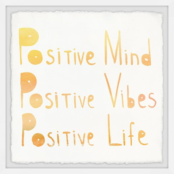 Marmont Hill Positive Mind, Vibes and Love II Framed Wall Art