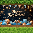 thumbnail image 5 of Decorative Design Happy Retirement Banner Colorful Balloons Party Decoration Gift Box Event Backdrop for Retirement Celebration Indoor Decoration Senior Party, 5 of 9