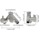thumbnail image 2 of Brass Diverter Valve Shower Shut-off Valve 2-way Y Splitter 1/2 Inch For Shower Hose And Shower Head Chrome, 2 of 4