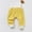 Yellow, variant on Brondbend Pants for Babies High Waisted Pants Unisex Infant Snap Button Protection Casual Cotton Trousers Regular Fit Fall Comfortable Cute All Seasons Wear,Blue
