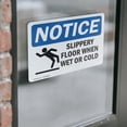 thumbnail image 4 of (2 Pack) Slippery Floor When Wet Or Cold Sign, 4 of 7