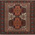 thumbnail image 1 of Ahgly Company Indoor Square Traditional Brown Persian Area Rugs, 3' Square, 1 of 6