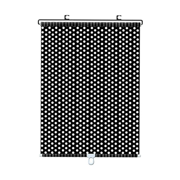 Cortina opaca universal con ventosa para balcón de coche 45x125cm Puntos Negros