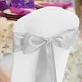 thumbnail image 2 of LinenTablecloth Satin Sash (10-Piece) Silver, 2 of 4