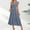 Blue, variant on snowsong Summer Dress,Beach Dress Women Summer Bohemian Casual Wrap V Neck Ruffle Cap Sleeveless Belt A Line Pleated Hem Swing Midi Sun Dress Maxi Dress,Elegant Dresses,Work Dresses Black Dress L