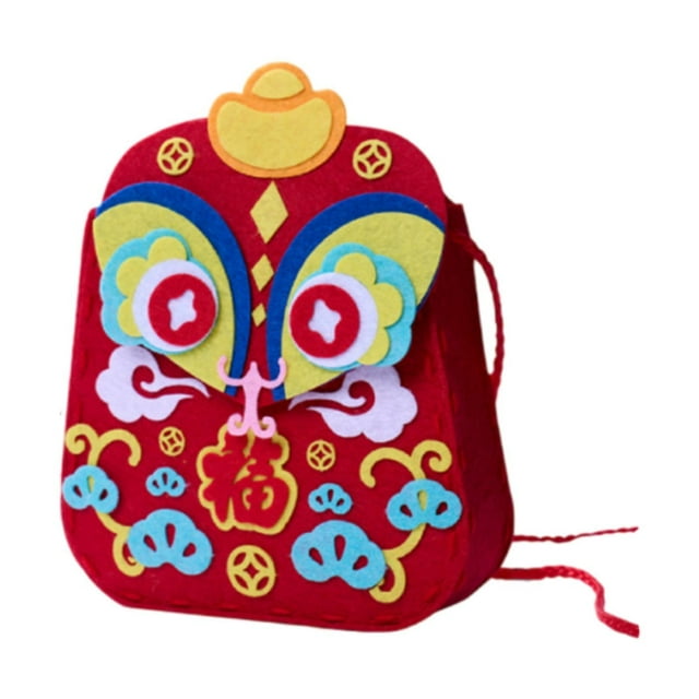 Rongfmy Bag Making Supplies Handcraft Wallet Crafts Spring Festival Sewing Crossbody Red