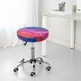 thumbnail image 7 of Lsque Rainbow Glitter Cute Pattern Round Bar chair cushion covers Velvet Fabric Premium Comfort Protects from Scratches and Stains for 14-17 Inch Chair-13 inch, 7 of 7