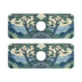 thumbnail image 7 of Yayeee Faucet Mat for Kitchen Sink 14.7" Diatomite Long Splash Guard Pad, Retro Tree, 2 Pack, 7 of 7