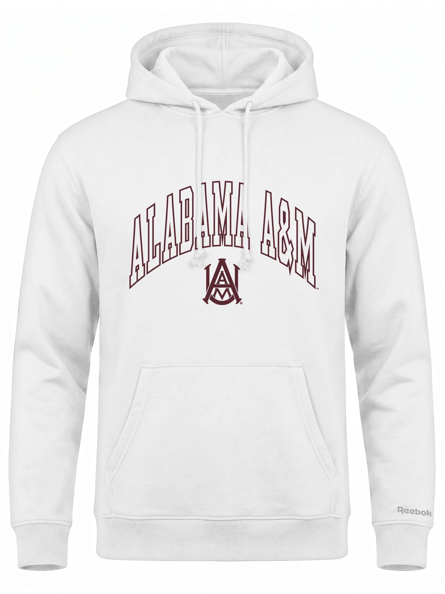 Alabama A&M Bulldogs Reebok Mens White Hooded Sweatshirt