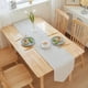 thumbnail image 4 of Nvzi solid color linen simple long strip table flag tea flag cloth dining cabinet tea table flag desktop decoration (green, 240*30cm), 4 of 5
