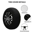 thumbnail image 2 of Pofeuu Vintage Nautical Print Spare Tire Wheel Cover for Car Truck SUV Camper Universal Fit Spare Tire Cover RV Spare Tire Covers-16 inch, 2 of 6