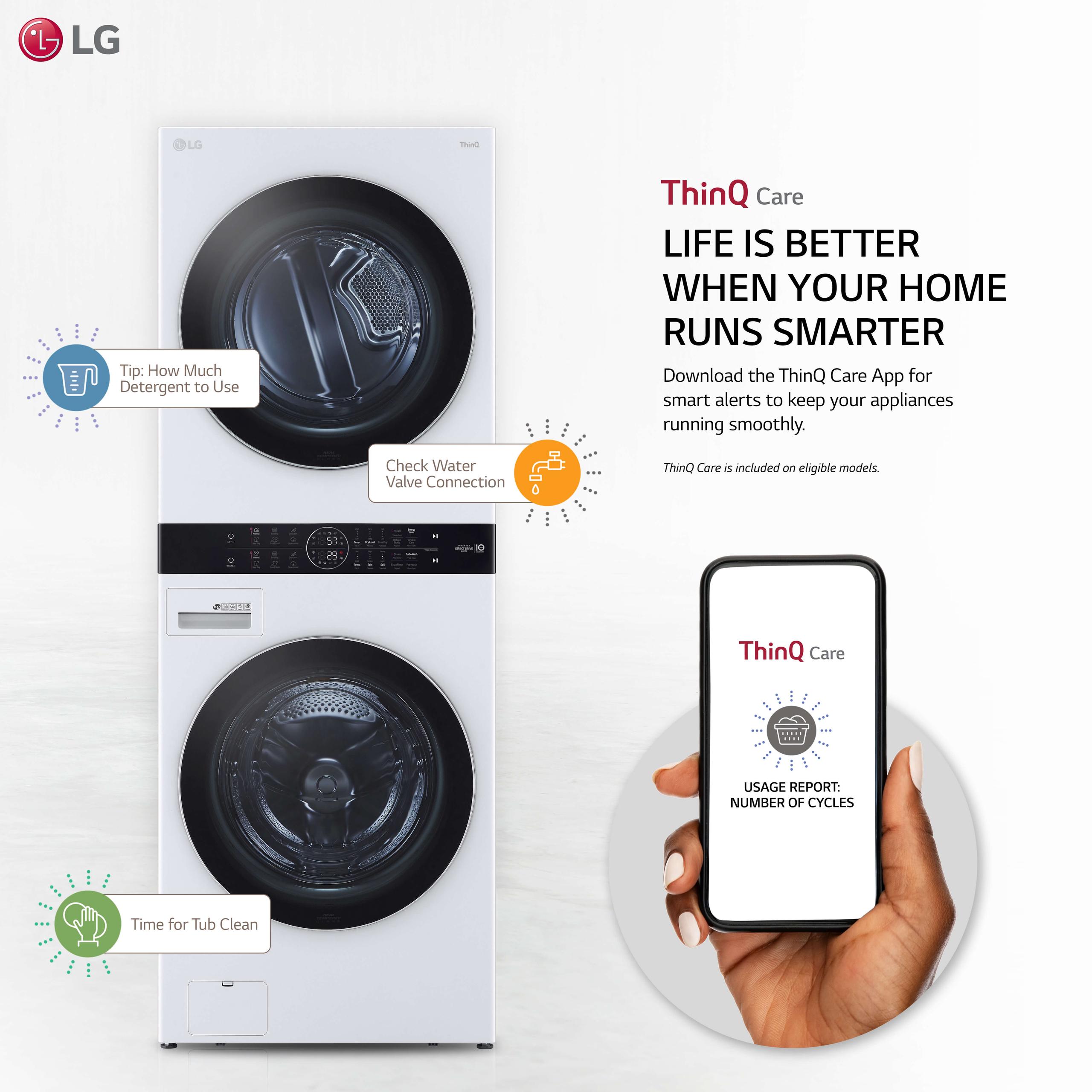 LG Electric Washer Tower - image 2 of 6