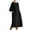 Black, variant on PATLOLLAV Womens Dresses,Women Fashion Crewneck Loose Half Sleeve Solid Knee-Length Dress