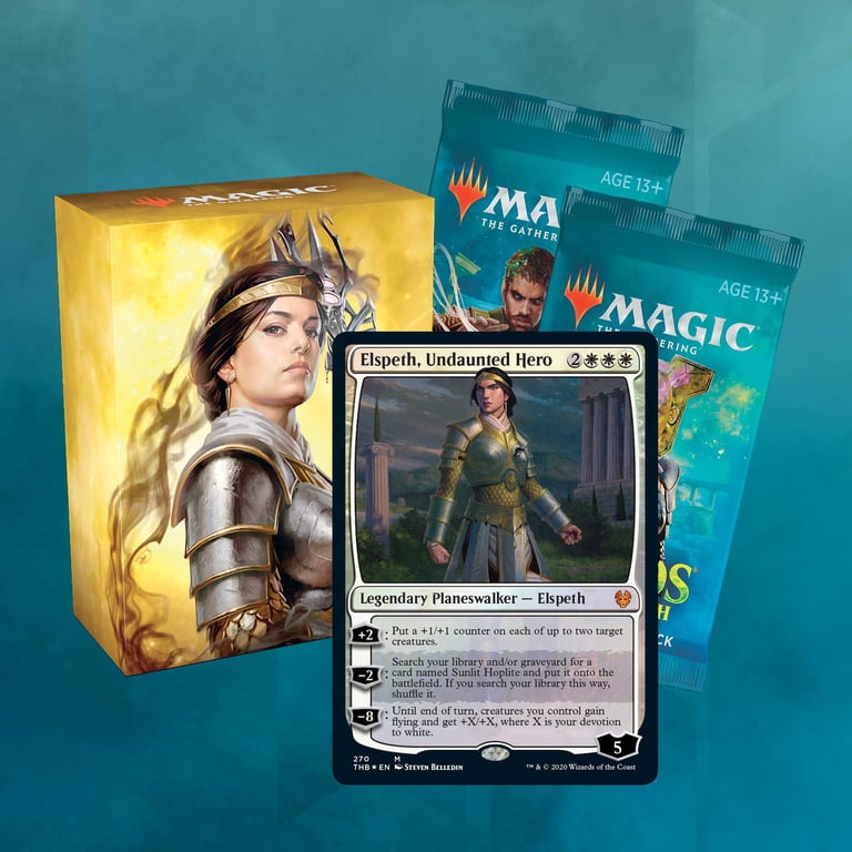 elspeth cards mtg Conquers Death [Theros Beyond Death] You get an emblem with Creatures you control get +2/+2 and have flying. Elspeth die Strahlende