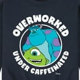 thumbnail image 3 of Monsters Inc.  - Overworked Under Caffeinated - Men's Crew Neck Fleece Pullover, 3 of 5