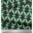 thumbnail image 2 of Soimoi Green polyester Crepe Fabric Scales Geometric Print Sewing Fabric Yard 52 Inch Wide, 2 of 3