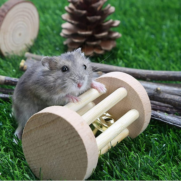 Manunclaims Rabbit Chew Toy for Teeth Wooden Natural Guinea Pig